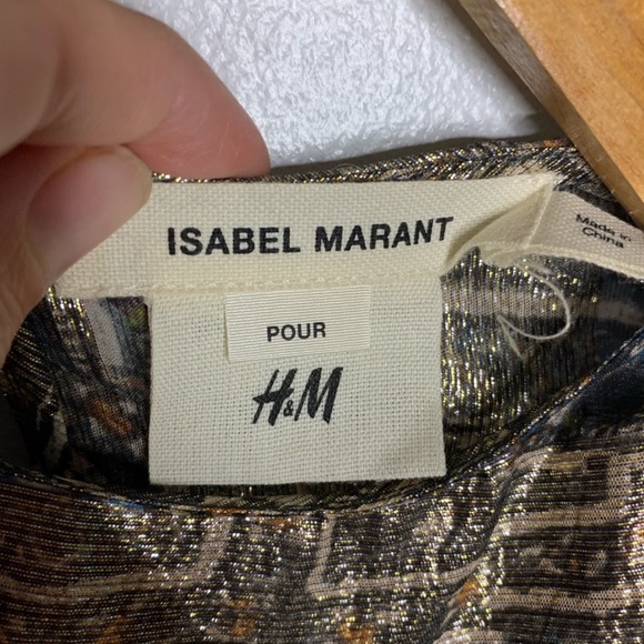 Isabel Marant pour H&M metallic dress size 2 - Picture 7 of 9